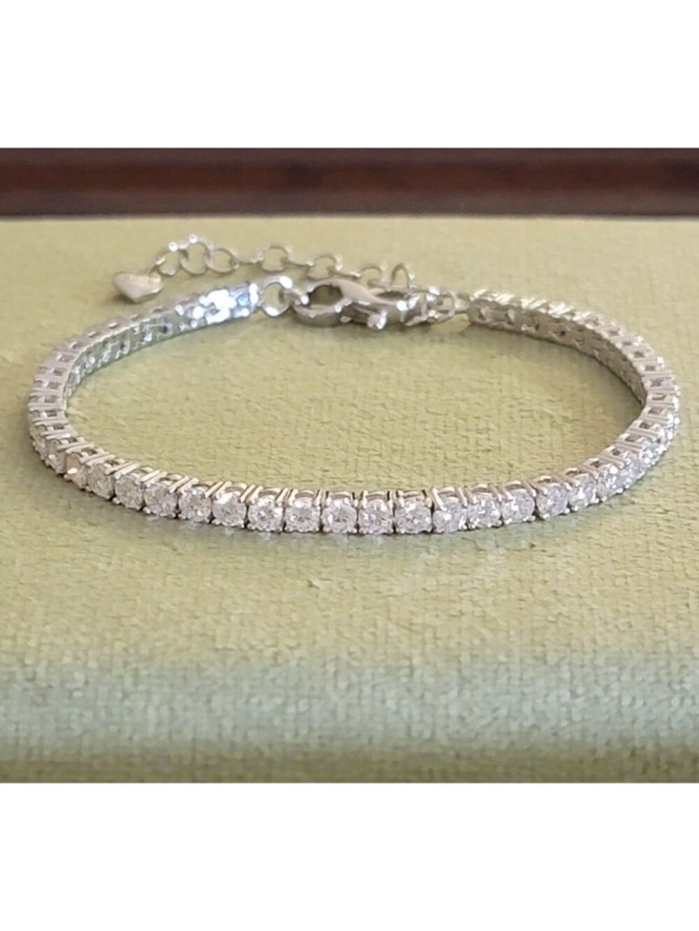 5.1ct Moissanite Tennis Bracelet 925 Silver 6.5-8.5" NWT